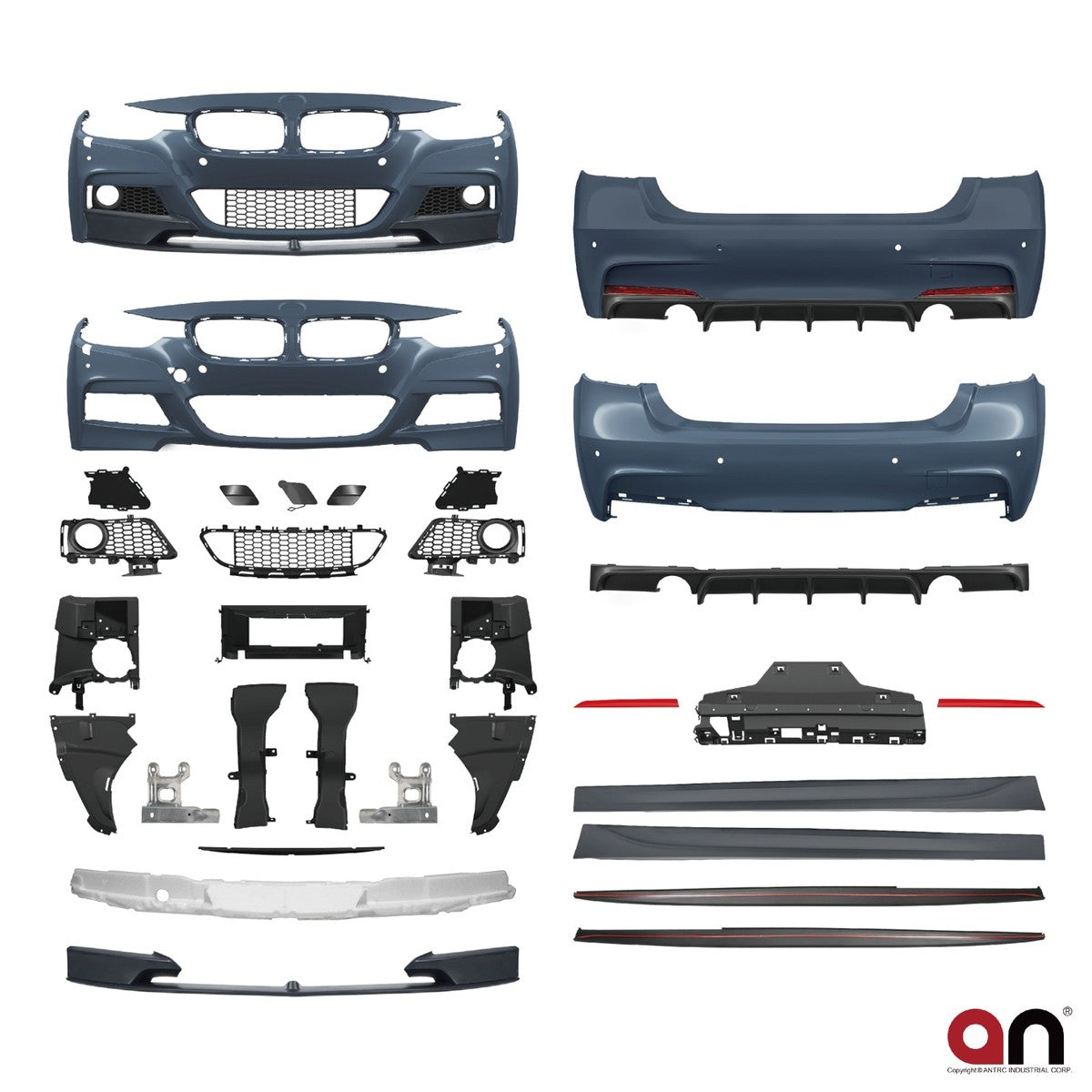 Bodykit Stoßstangen Set PDC SRA passend für BMW 3 (F30) Limousine 2012-2018