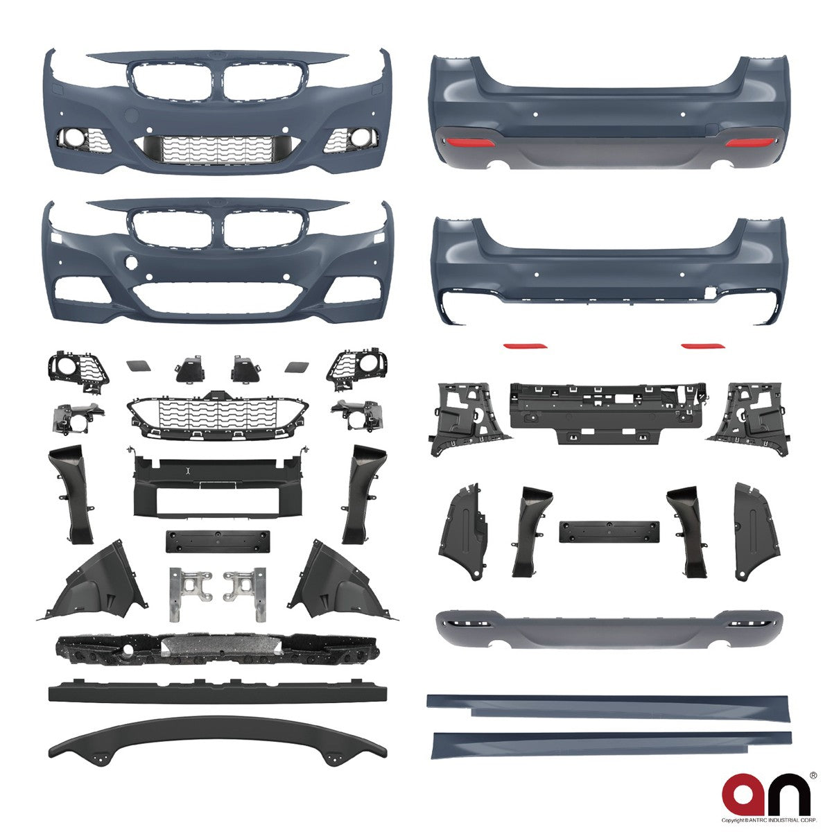 Bodykit Stoßstangen-Set PDC SRA passend für BMW 3er F34 Gran Turismo 2012-2019