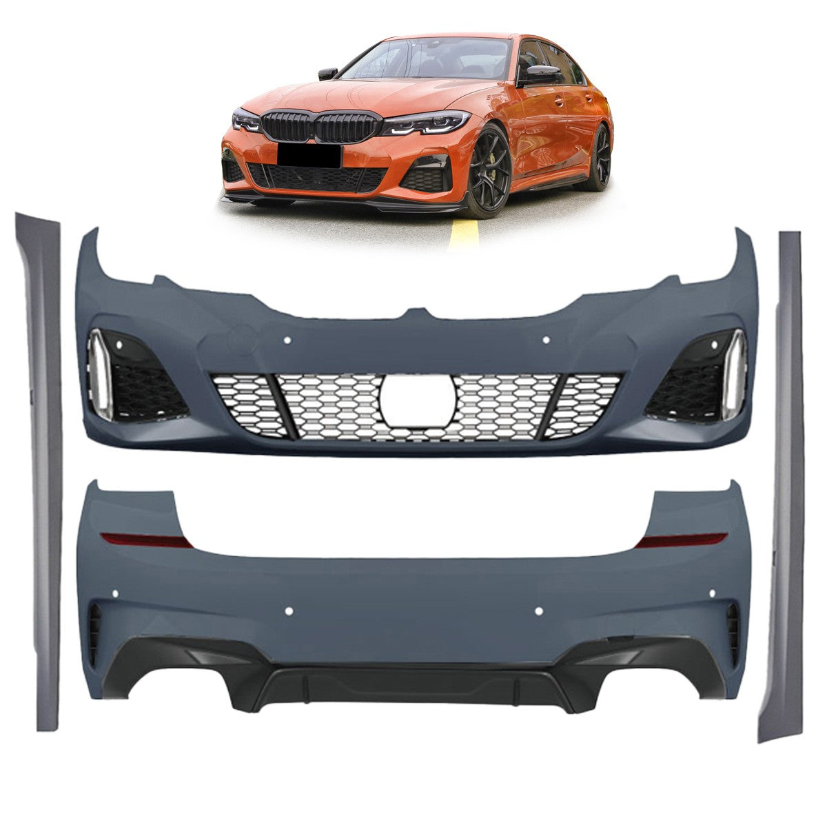 Bodykit Stoßstangen Set passend für BMW 3er (G20) Limousine 2019-2022