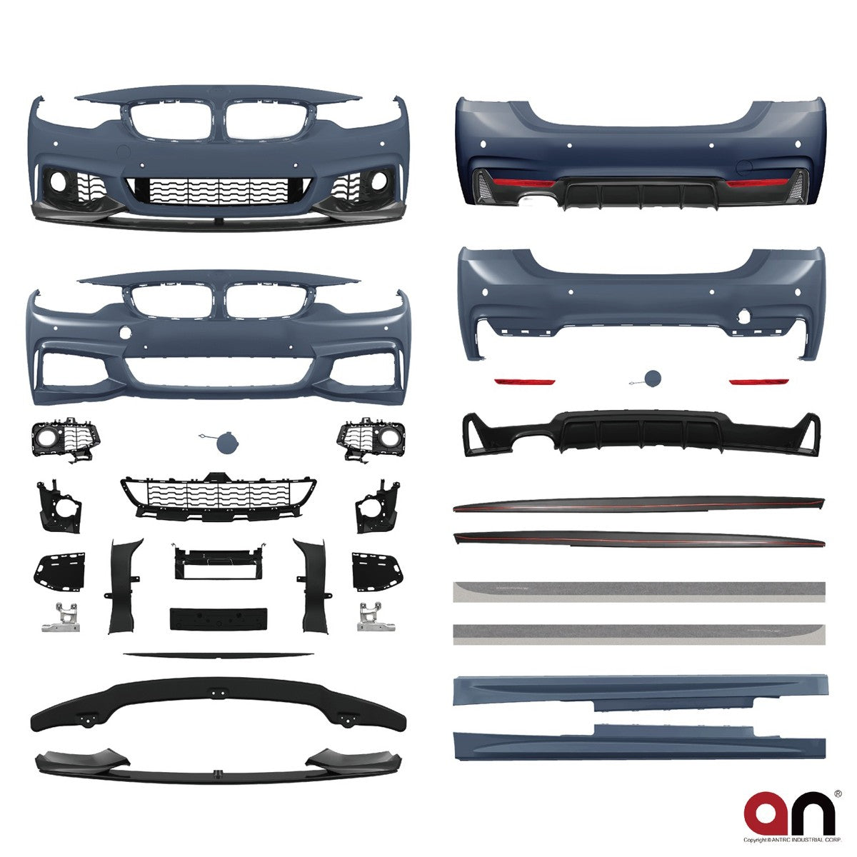 Bodykit Stoßstangen-Set PDC SRA passend für BMW 4er F32 F33 2013-2020