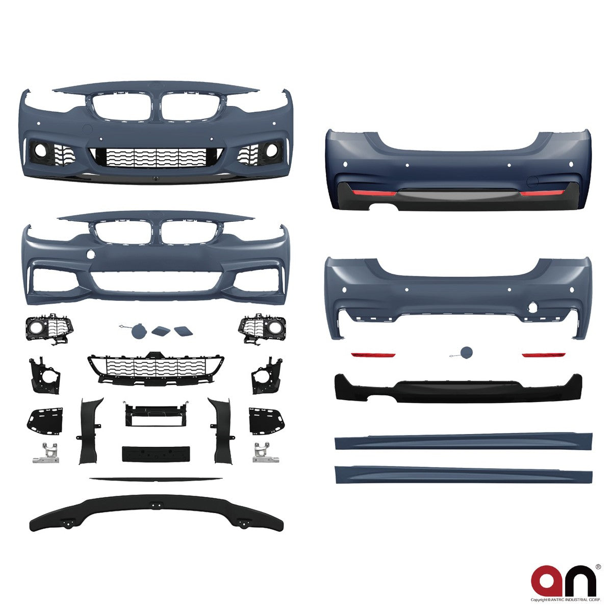 Bodykit Stoßstangen Set PDC SRA passend für BMW 4er (F36) Gran Coupe 2014-2021