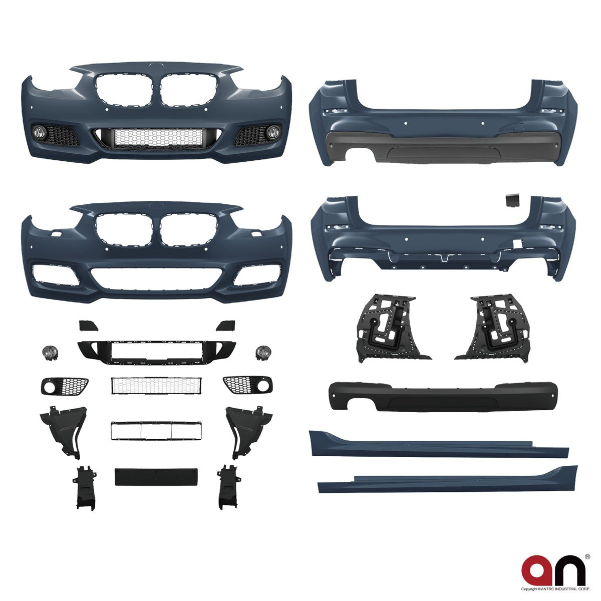 Sport Bodykit Stoßstangen Set passend für BMW 5 (F07) Gran Turismo 2009-2013