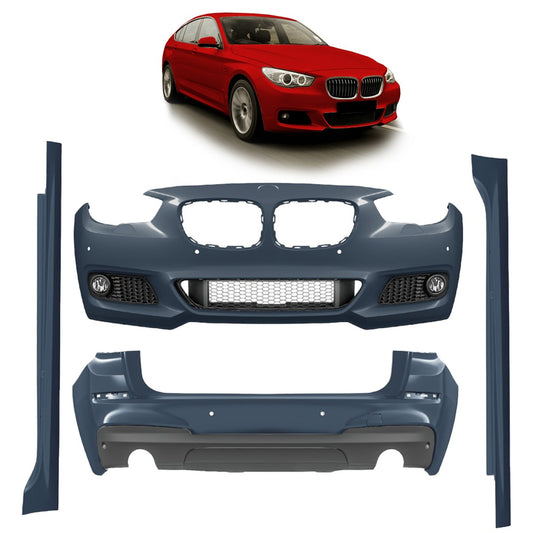 Sport Bodykit Stoßstangen Set mit Nebelscheinwerfern passend für BMW 5 (F07) GT 2009-2013