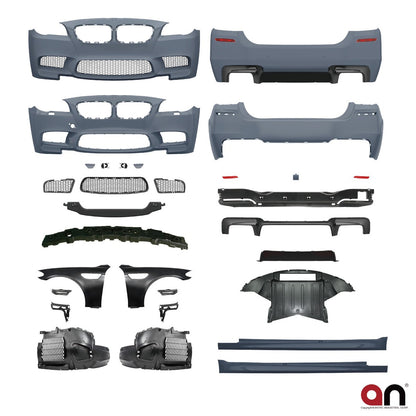 Wide Bodykit Stoßstangen Kotflügel Set passend für BMW 5 (F10) Limousine 2010-2017