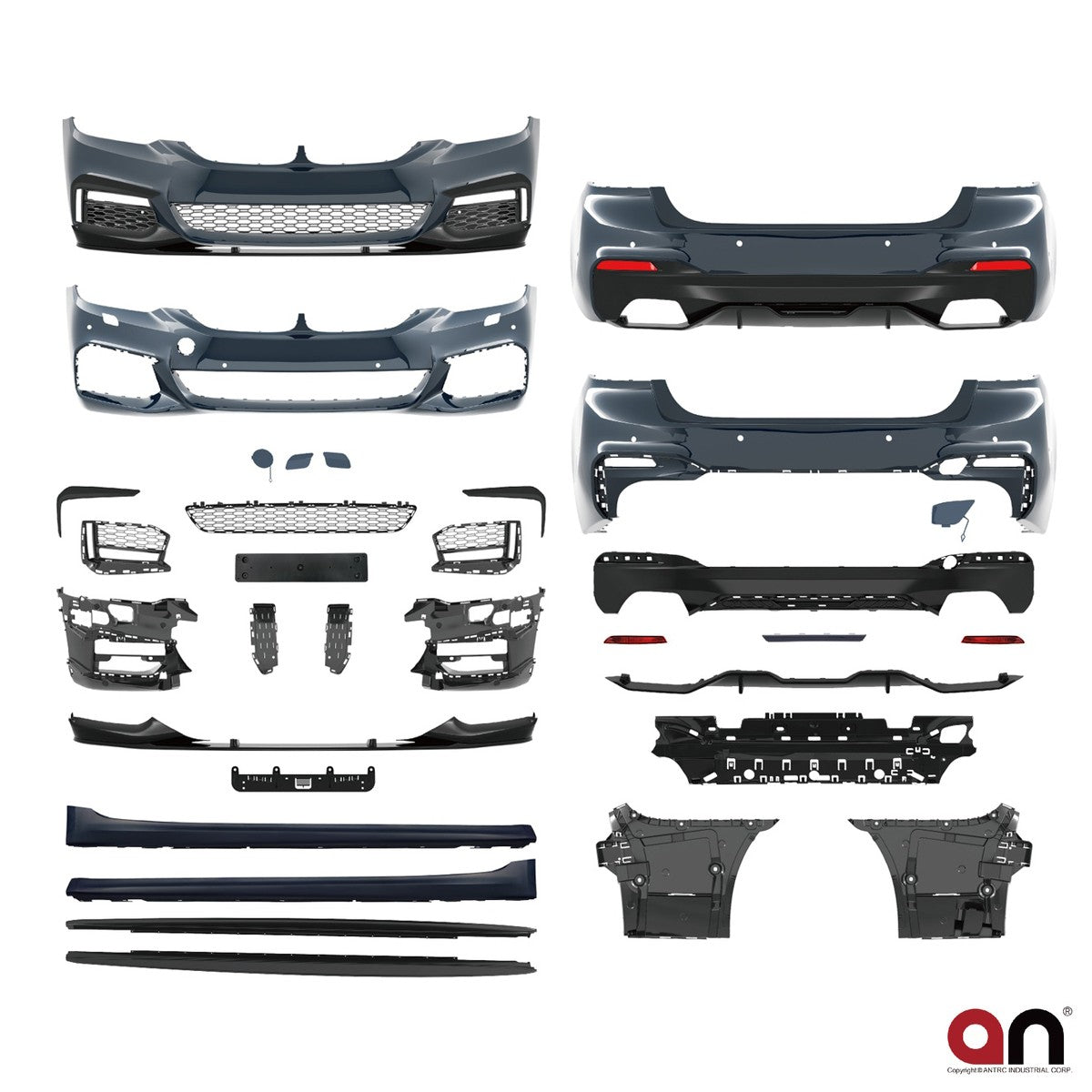 Bodykit Stoßstangen Set passend für BMW 5er G30 Limousine 2017-2020