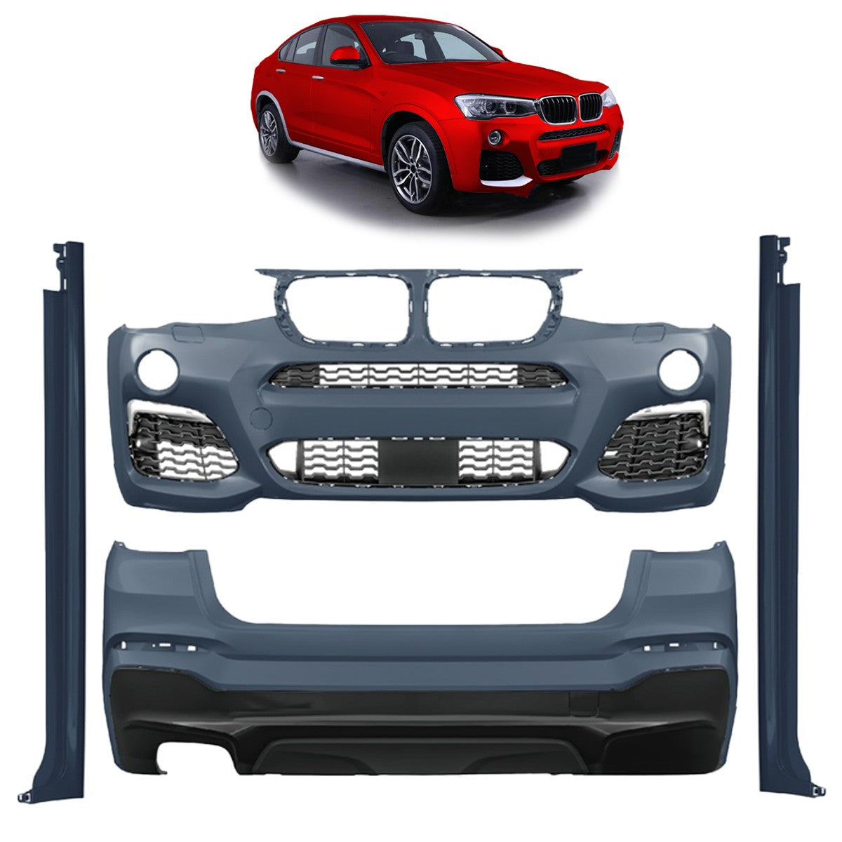 Bodykit Stoßstangen-Set passend für BMW X4 F26 2014-2018