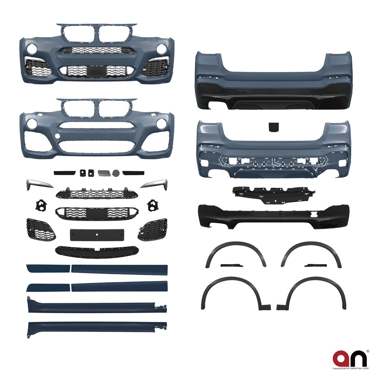 Bodykit Stoßstangen-Set passend für BMW X4 F26 2014-2018