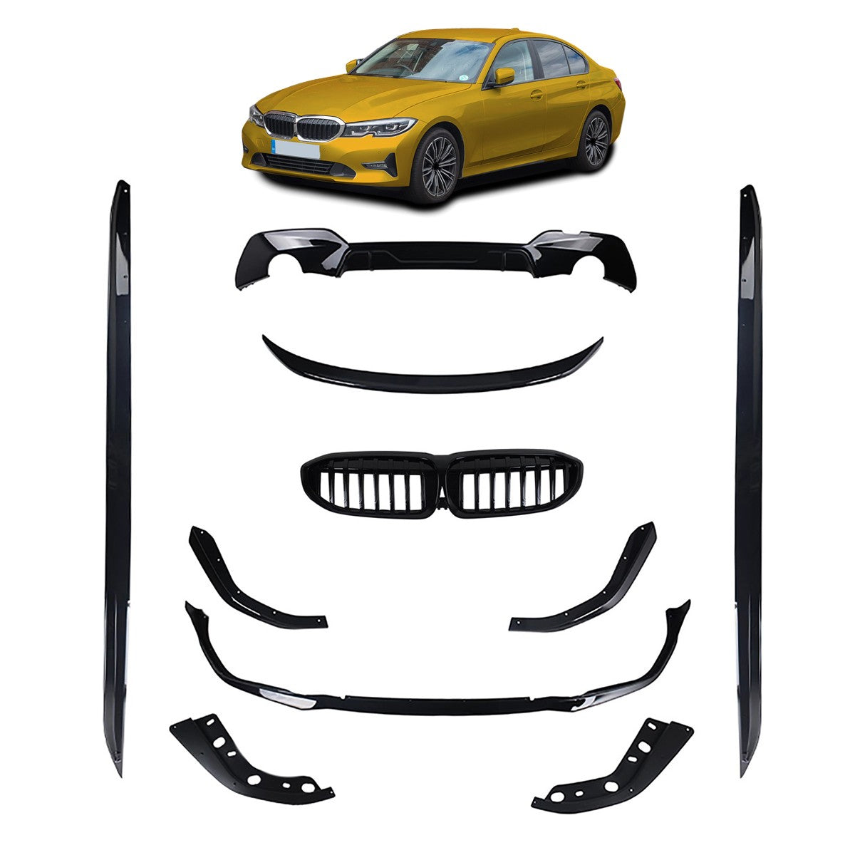 Bodykit Stoßstangen-Set passend für BMW 3 (G20) Limousine 2019-2022