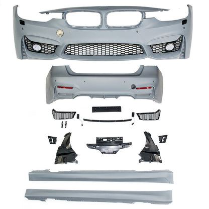 Bodykit Stoßstangen Set mit PDC und SRA passend für BMW 3 (F30) Limousine 2012-2018