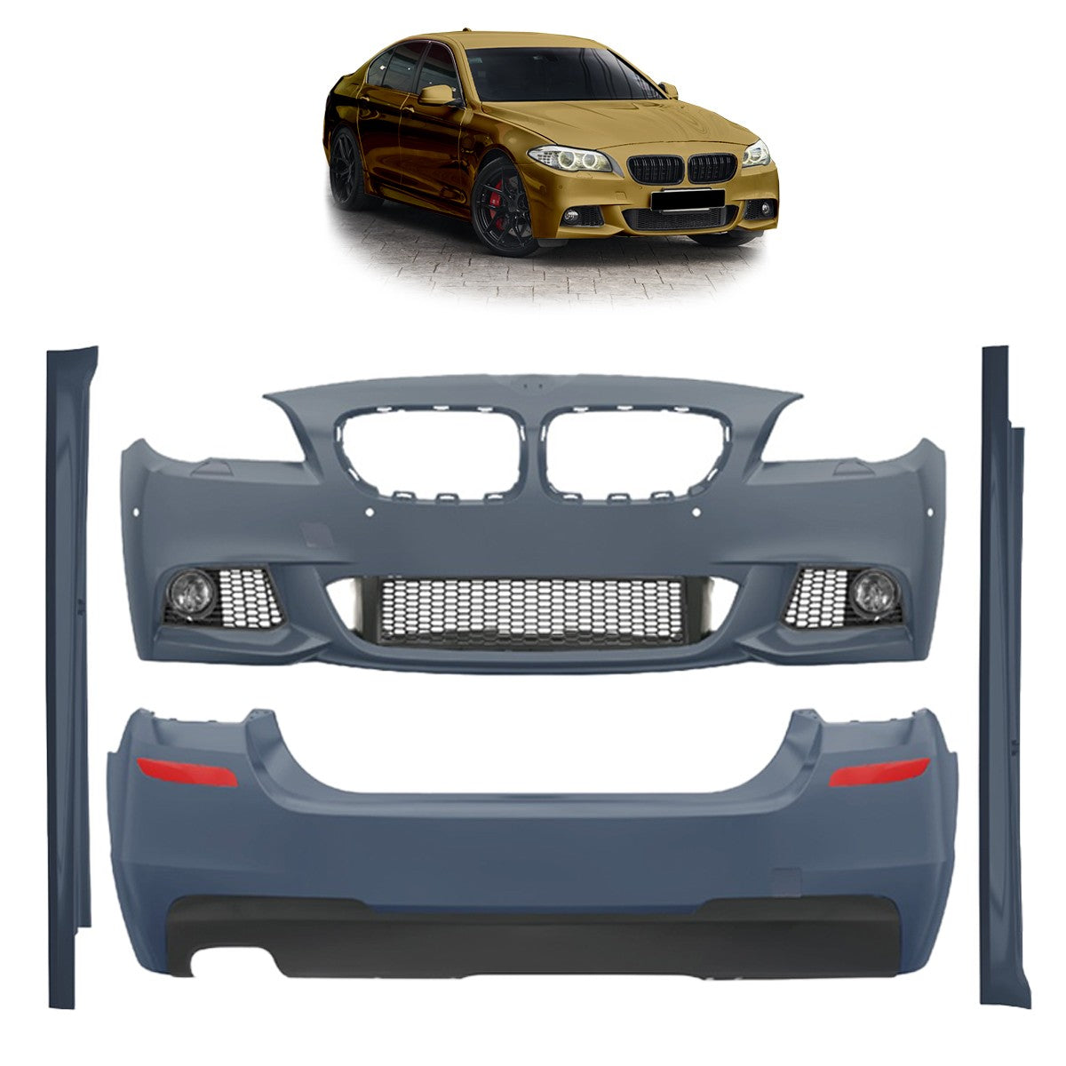 Stoßstangen Bodykit Set passend für BMW 5er (F10) Limousine 2010-2013