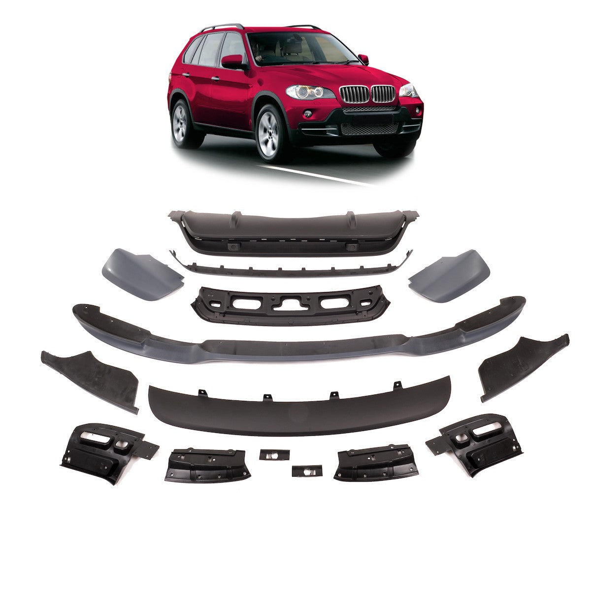 Aero Paket Body Kit passend für BMW X5 E70 2010-2013