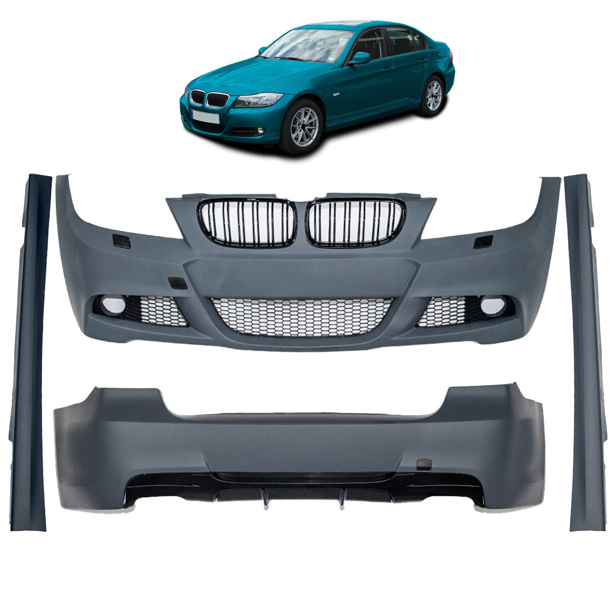 Bodykit Stoßstangen Set passend für BMW 3er E90 Limousine 2008-2011