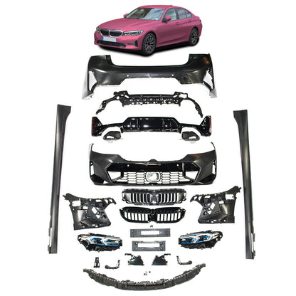 Sport Bodykit und Scheinwerfer-Set passend für BMW 3er G20 Limousine 2019-2022