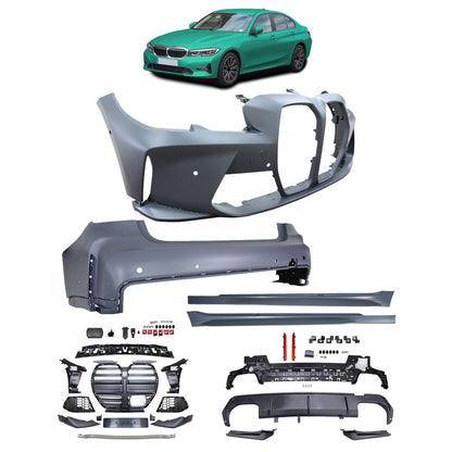 Sport Bodykit Stoßstangen Set passend für BMW 3er G20 Limousine 2019-2022