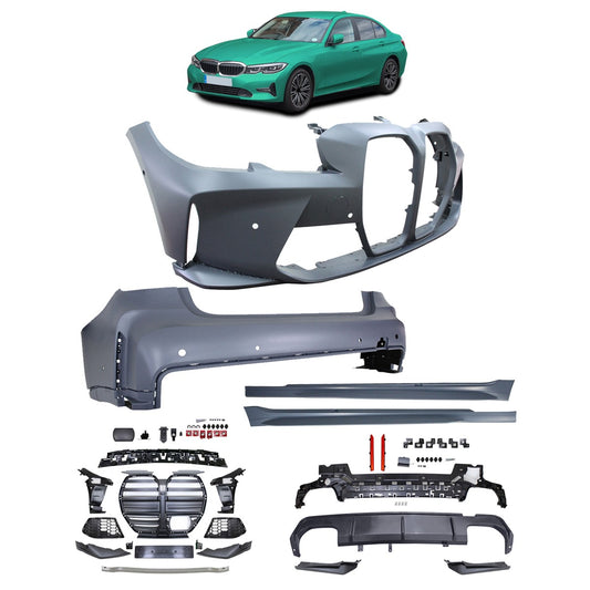 Sport Bodykit Stoßstangen Set passend für BMW 3er G20 Limousine 2019-2022