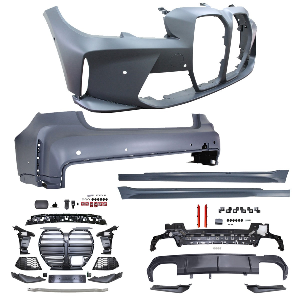 Sport Bodykit Stoßstangen Set passend für BMW 3er G20 Limousine 2019-2022
