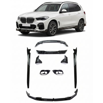 Hochglanz Schwarz Aero Bodykit passend für BMW X5 (G05) LCI 2023-heute