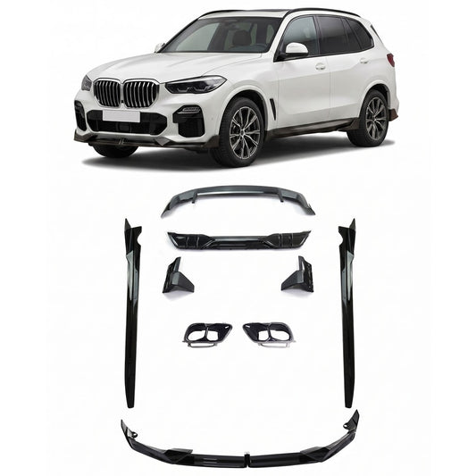 Hochglanz Schwarz Aero Bodykit passend für BMW X5 (G05) LCI 2023-heute