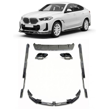 Bodykit Aero Set Carbon-Optik passend für BMW X6 (G06) LCI 2023-heute