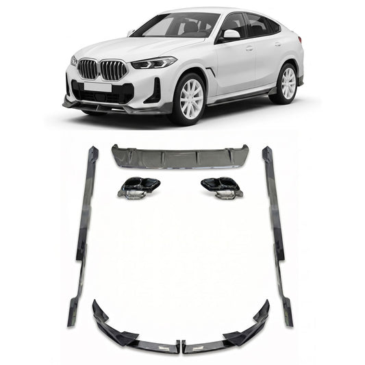 Bodykit Aero Set Carbon-Optik passend für BMW X6 (G06) LCI 2023-heute