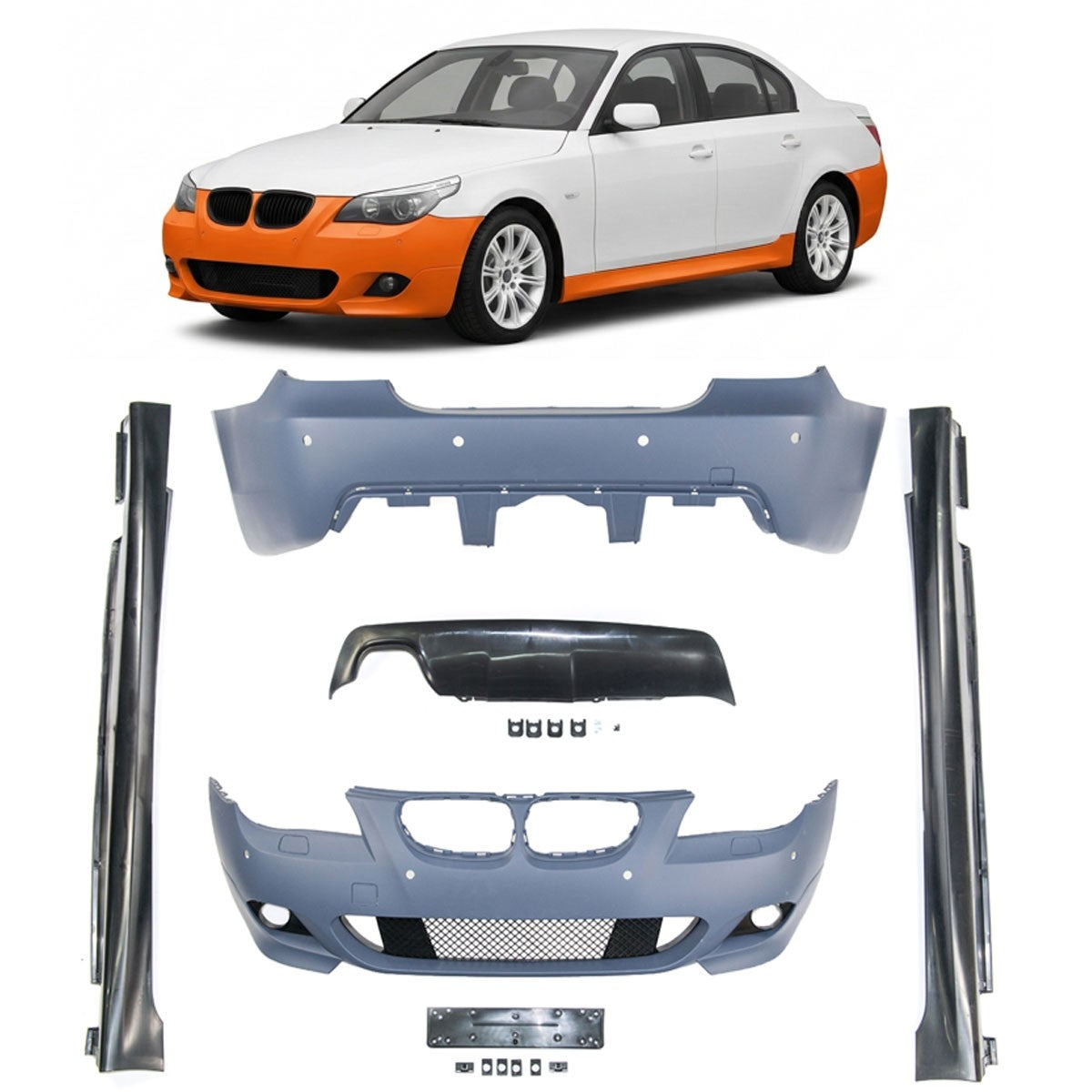 Sport Karosserie-Kit PDC SRA passend für BMW 5 (E60) Limousine 2003-2007