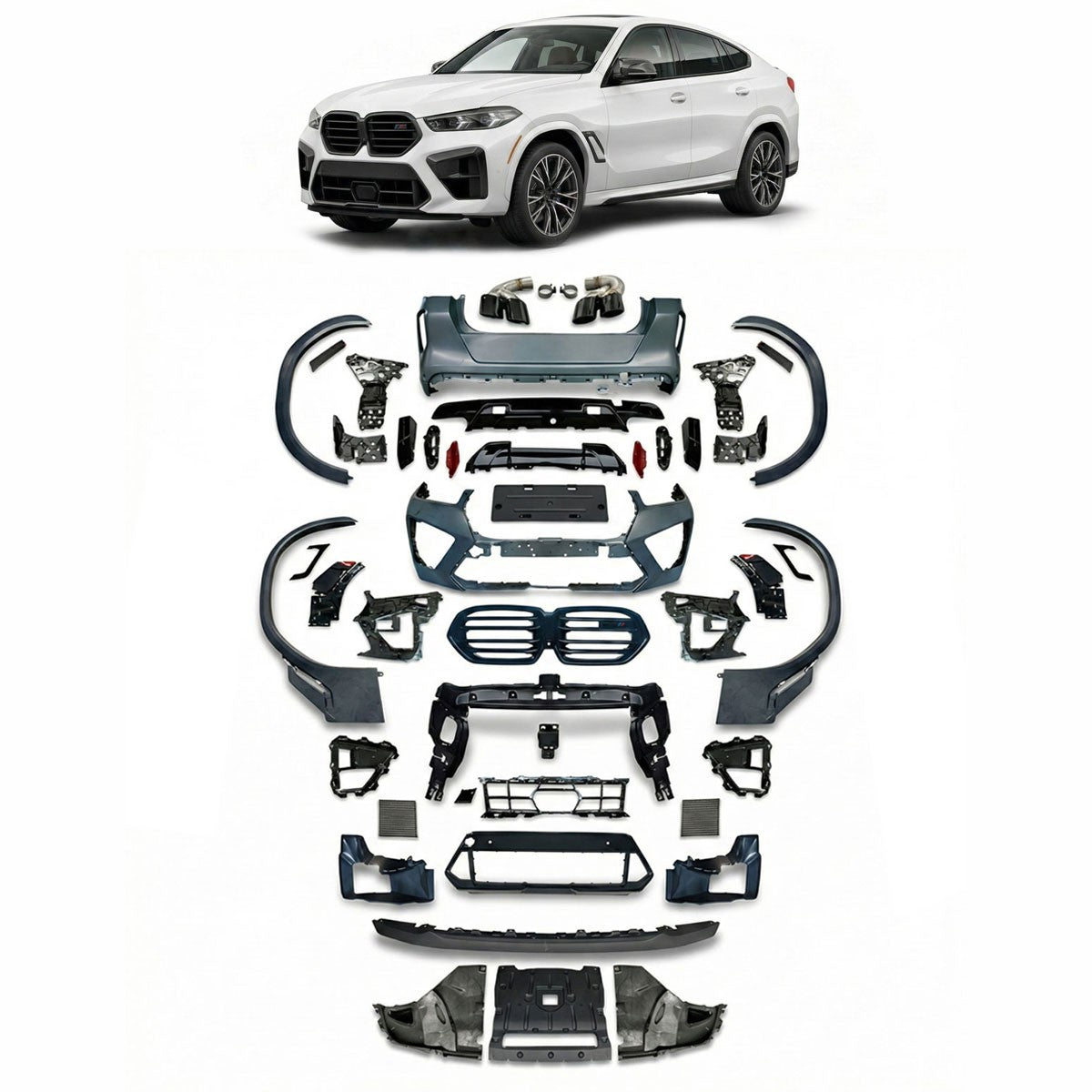 Sport Bodykit passend für BMW X6 G06 LCI 2023-