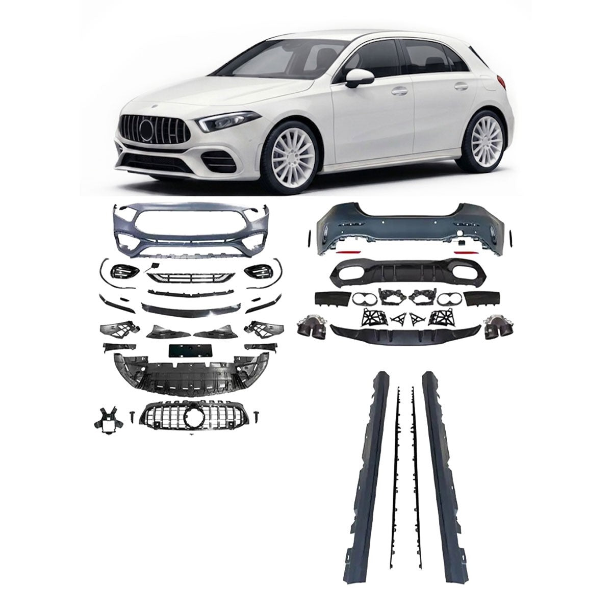 Sport-Kit passend für Mercedes A-Klasse W177 Schrägheck 2018-heute