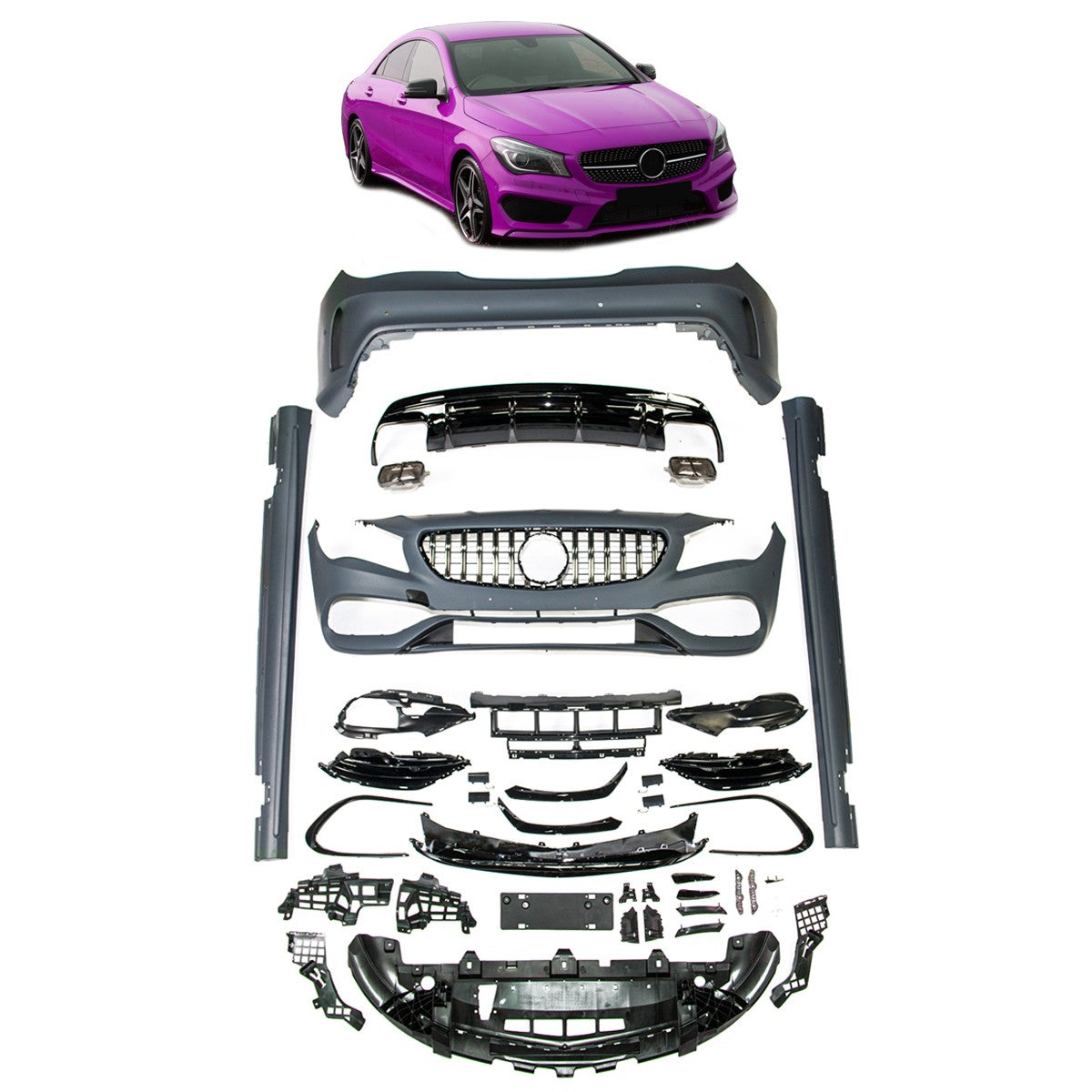 Sport Bodykit passend für Mercedes CLA C117 Coupé 2013-2019