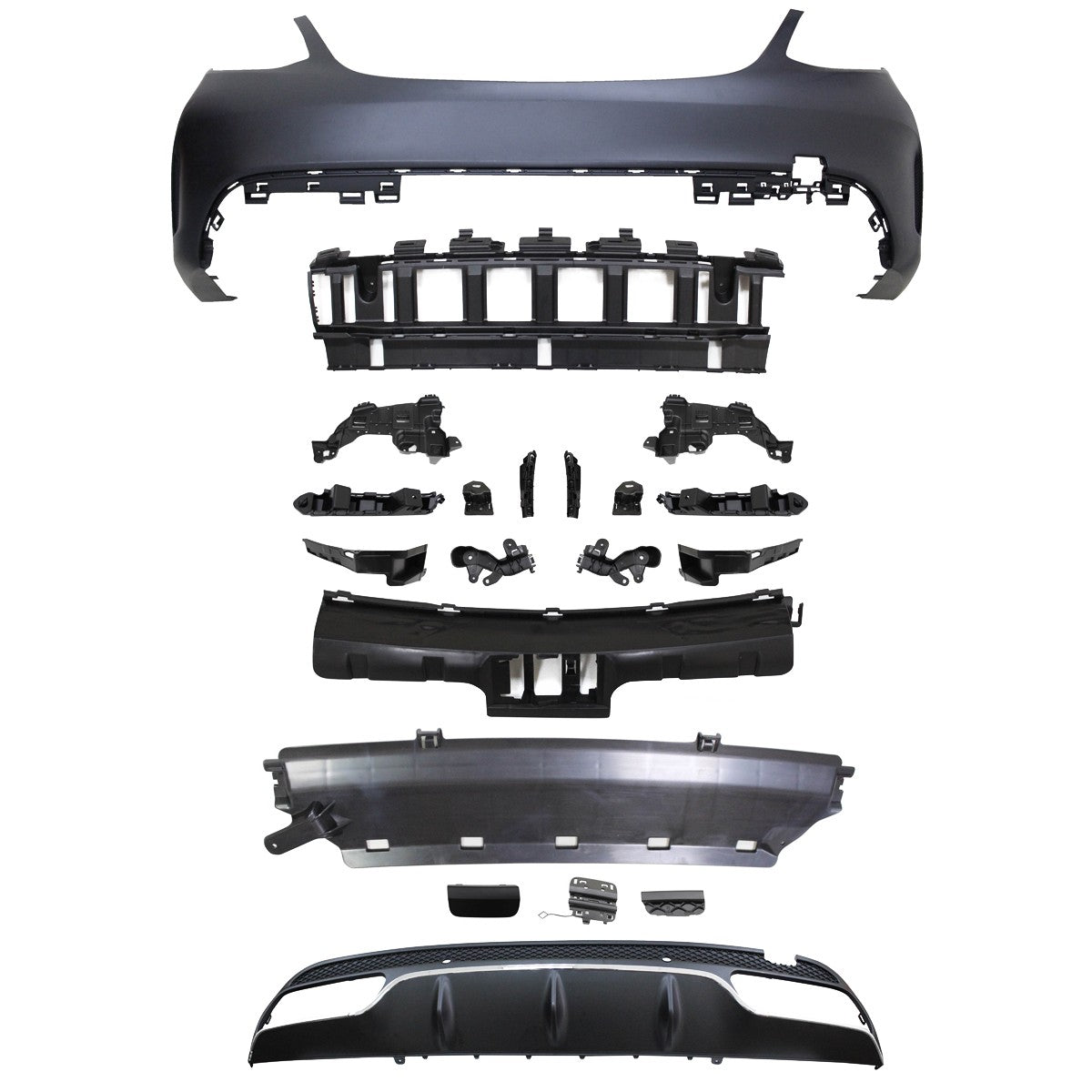 Bodykit Stoßstangen Set mit PDC passend für Mercedes C-Klasse W205 Limousine 2015-2022