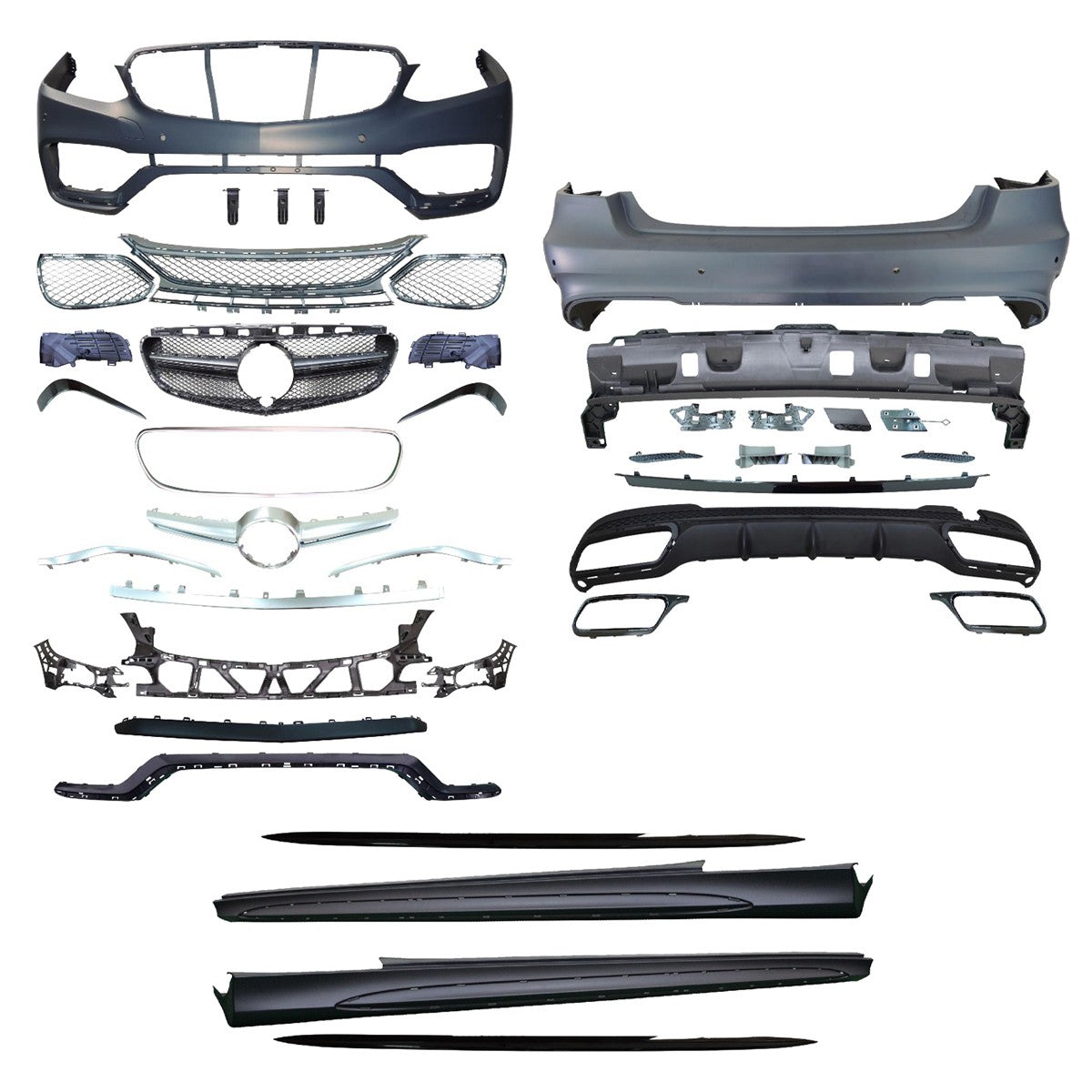 Bodykit Stoßstangen Set PDC passend für Mercedes E-Klasse W212 Limousine 2013-2016