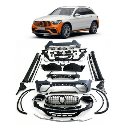 Bodykit Front- und Heckstoßstangen passend für Mercedes GLC X253 2020-2023