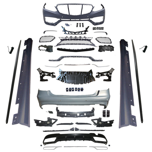 Bodykit mit PDC Seitenschneidern & Quad-Diffusor passend für Mercedes E-Klasse W212 2013-201