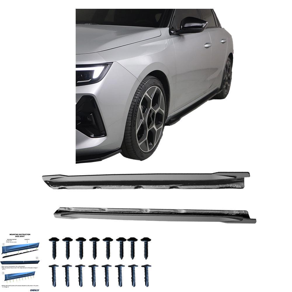 BK12.022 - Bodykit passend für OPEL Astra L 2020+ Hochglanz Schwarz