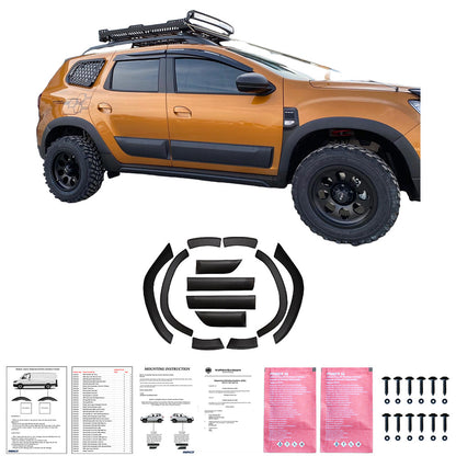 Karosserie-Kit passend für DACIA Duster Serie 2 2018+ Matt Schwarz