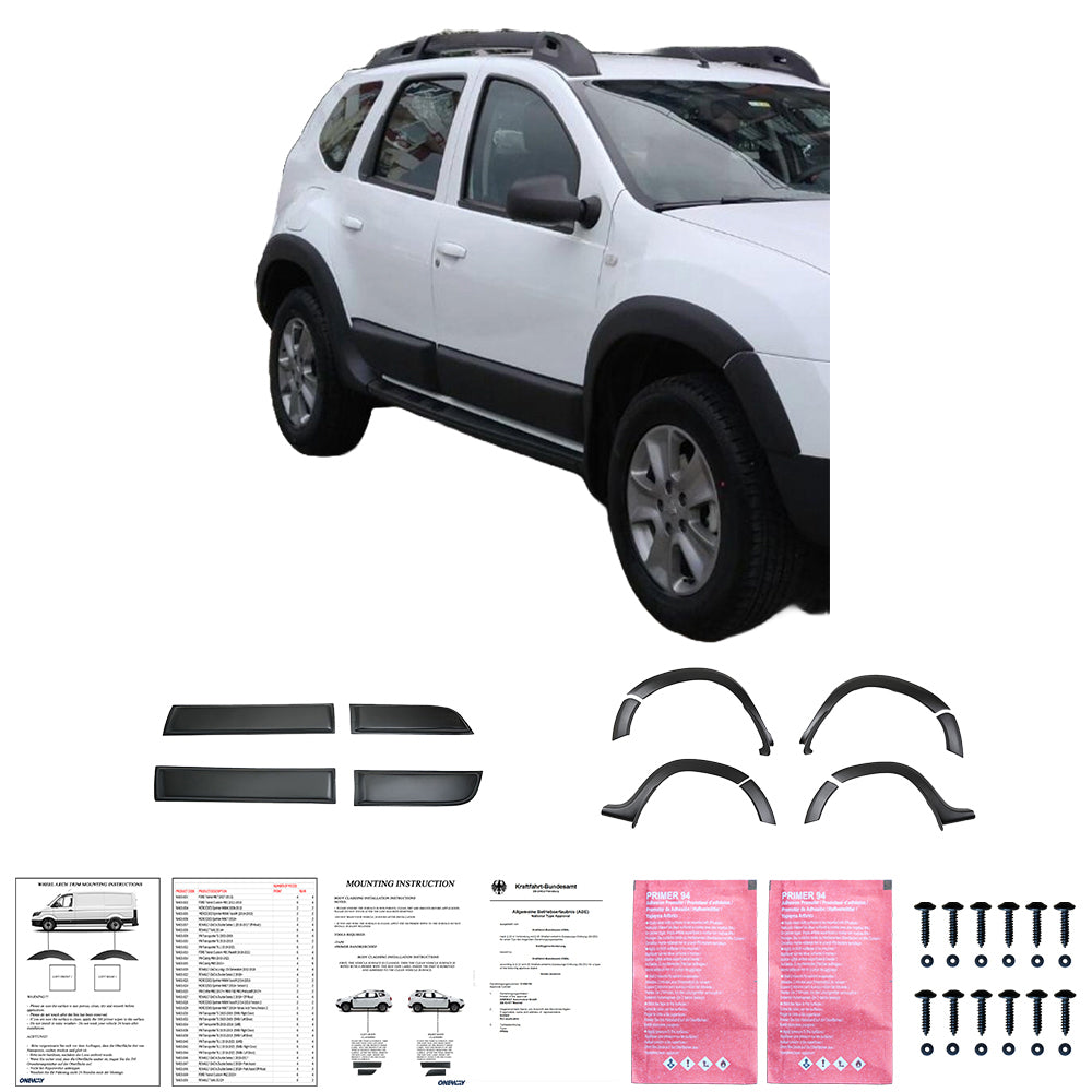 Karosserie-Kit passend für DACIA Duster Serie 1 2010-2017 Matt Schwarz