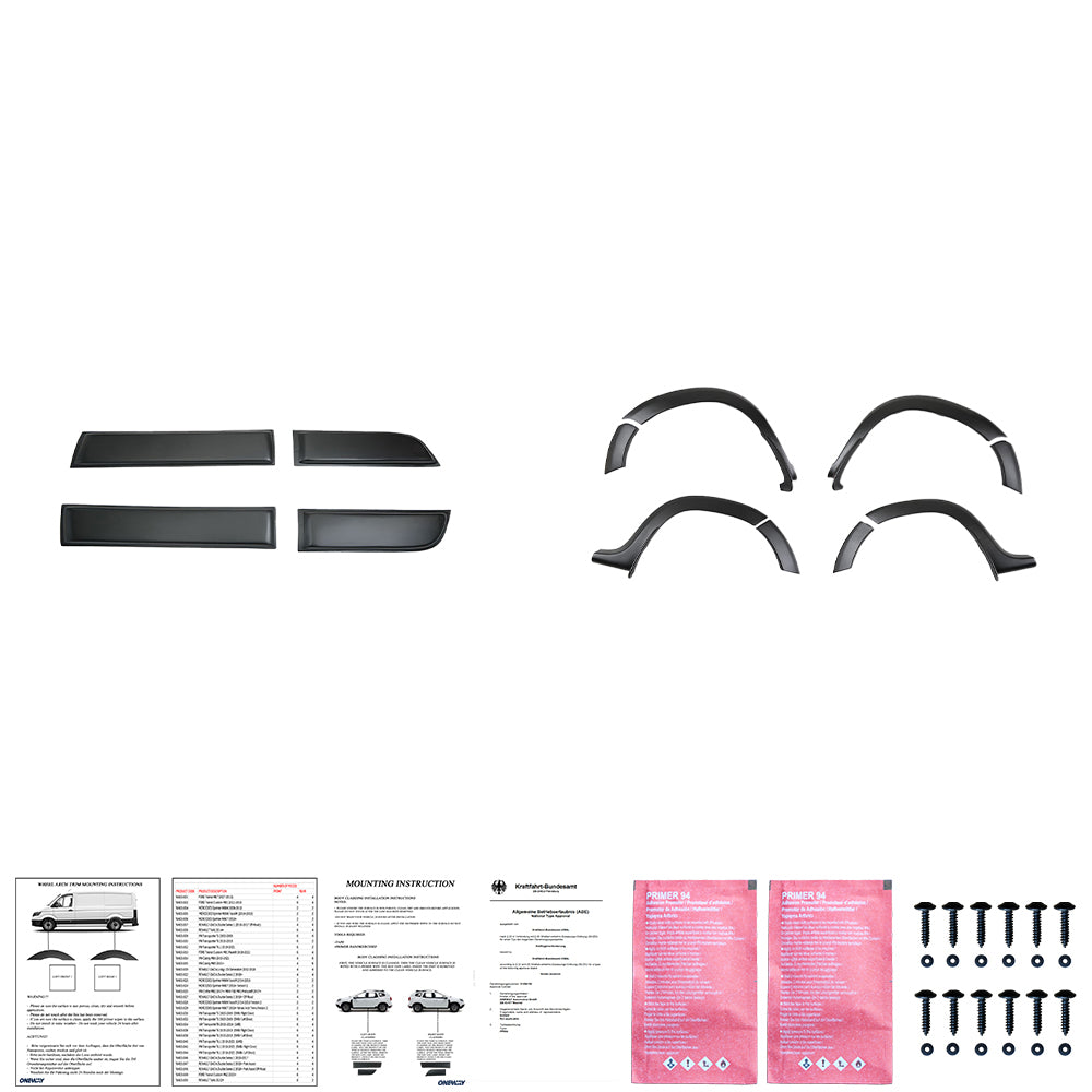 Karosserie-Kit passend für DACIA Duster Serie 1 2010-2017 Matt Schwarz