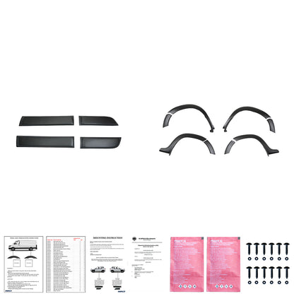 Karosserie-Kit passend für DACIA Duster Serie 1 2010-2017 Matt Schwarz