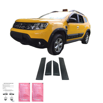 Karosserie-Kit passend für DACIA Duster Serie 2 2018+ Parkassist (Offroad) Matt Schwarz