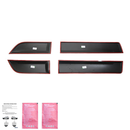 BK12.011 - Body Kit passend für Dacia Duster Serie 2 2018+ Parkassist (ohne Duster-Markierung) Matt Schwarz