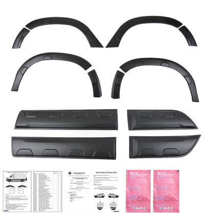 BK12.012 - Body Kit passend für Dacia Duster Serie 2 2018+ (Offroad) (ohne Duster-Markierung) Matt Schwarz