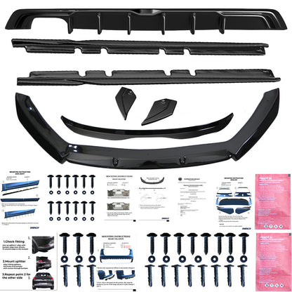 BK12.019 - Bodykit passend für SEAT Leon FR MK3 Facelift 2017-2019 Hochglanz Schwarz