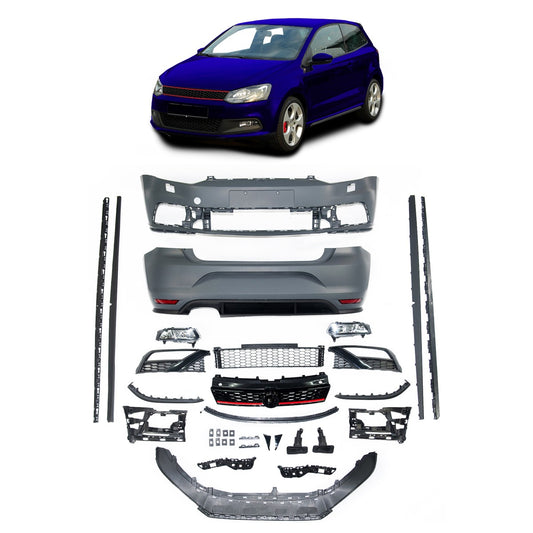 Bodykit Stoßstangen Set mit Nebelscheinwerfern passend für VW Polo V (6R, 6C) 2009-2017