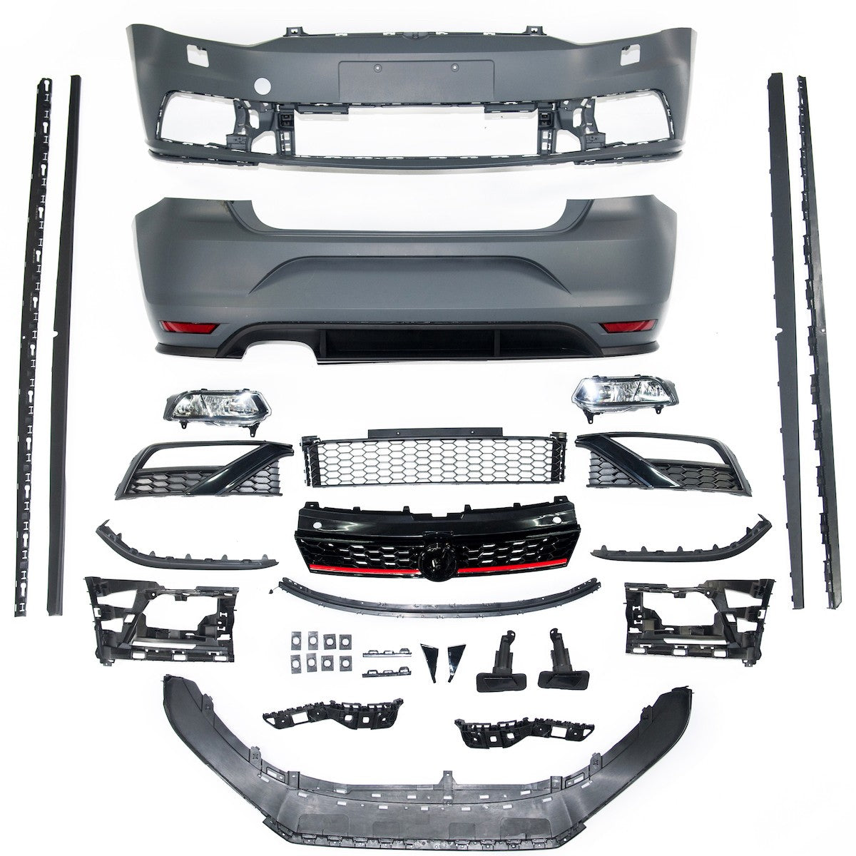 Bodykit Stoßstangen Set mit Nebelscheinwerfern passend für VW Polo V (6R, 6C) 2009-2017