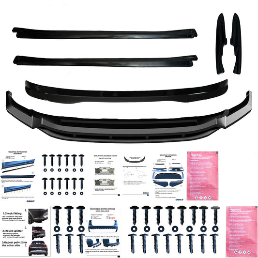BK12.018 - Bodykit passend für VW Touareg Mk3 R-Line 2018-2023 Hochglanz Schwarz