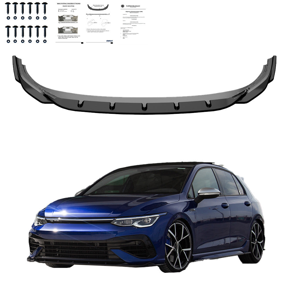 BK12.024 - Bodykit passend für VW Golf Mk8 R 2020-2024 Hochglanz Schwarz