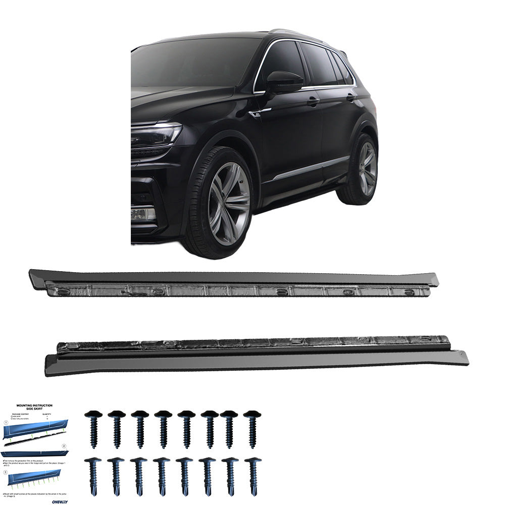BK12.025 - Bodykit passend für VW Tiguan MK2 R-Line 2015-2020 Hochglanz Schwarz