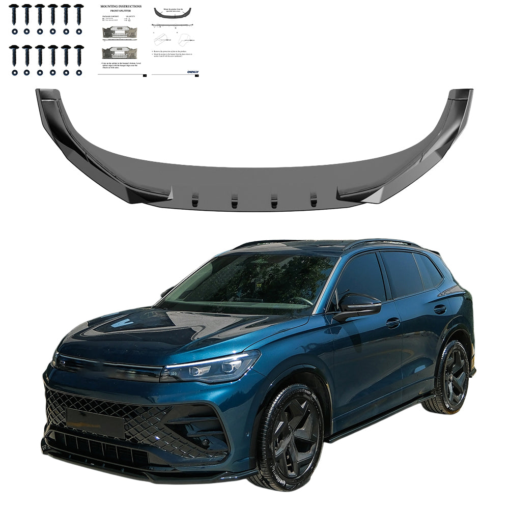 Bodykit passend für VW Volkswagen Tiguan R-Line Mk3 2024+ Hochglanz Schwarz