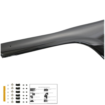 BP04.005 - Motorhaubenschutz passend für Ford Transit Connect 2003-2008 Hochglanz Schwarz