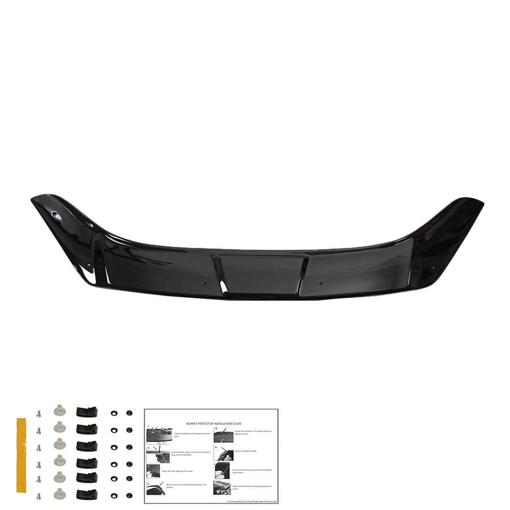 BP04.013 - Motorhaubenschutz passend für FORD Transit Courier 2014-2019 Hochglanz Schwarz