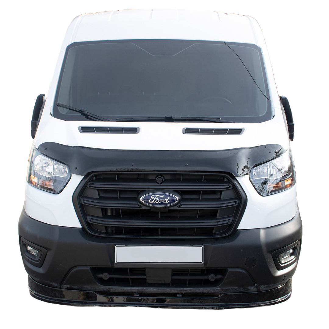 BP04.033 - Motorhaubenschutz passend für FORD Transit MK8 Facelift 2019+ Hochglanz Schwarz